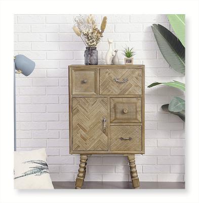 China Classic Hot Sale Wooden Sideboard Cabinet with Drawers Shelves Cabinet for Living Room for sale