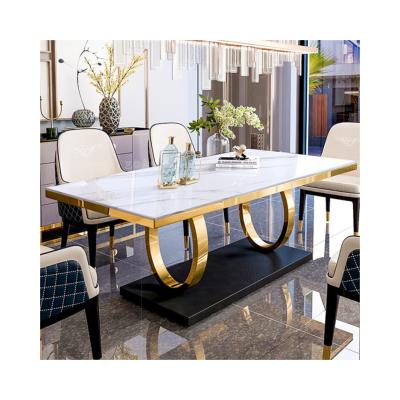 China Extendable for dining room tablesround modern dining luxury dining table set 6 chairs for sale