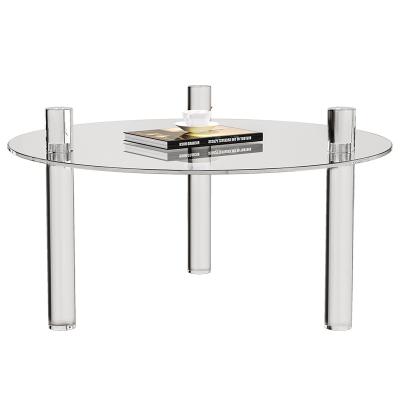 China (Size)New Adjustable Round Italian Acrylic Dining Table Base For Dining Table for sale