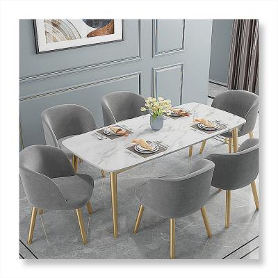 China Furniture (Height)Adjustable Dining Table and Chairs Set Dining Table Design Marble Dining Table Dining Set for sale