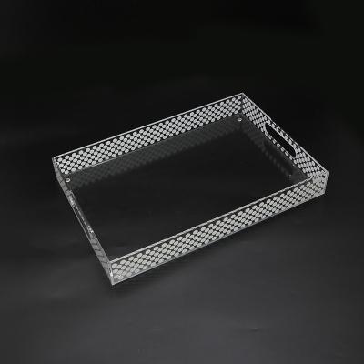 China Home Hotel Restaurant Accept Customized Wholesale Acrylic Food Trays For Hotel Used for sale