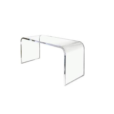 China Modern simple transparent plexiglass computer living room family office computer thickened acrylic transparent desk for sale