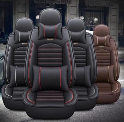 China Business new arrival car edging car cover sets full luxury five universal leather seats car full set seat covers for sale