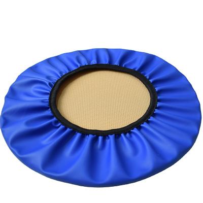 China Hotsale PVC Stretch Circle Embossed Waterproof Leather Cushion For Chair Saddles Covers Prepare To Boat Chair Covers Prepare To Ship for sale