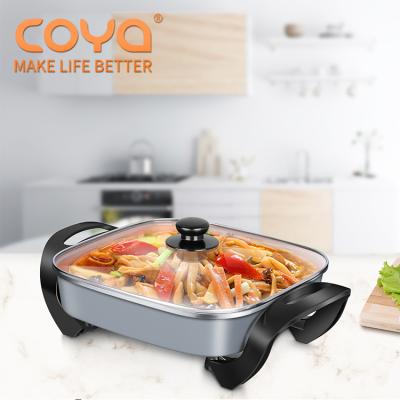 China Cheap Kitchenware Pan Electric Skillet Temperature Control Household Nonstick Frying for sale