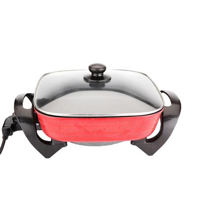 China High Efficient Household Aluminum Wok High Quality Non-Stick Pans Adjust Cook Pan Electric Skillet Deep Fryer for sale