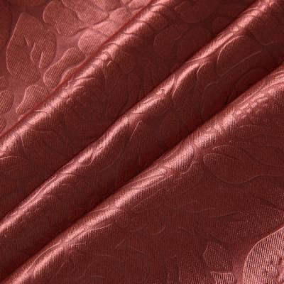 China Custmozisd Memory Emboss Designs On One Side Shiny Blackout For Curtain Fabric for sale