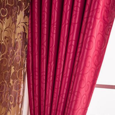 China Memory One Side Glossy Blackout With Emboss For Curtain Fabric for sale