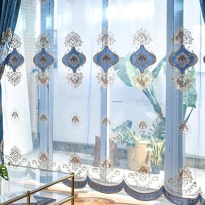 China Sheer Heat-insulation Embroidery Curtain Fabric Manufacturer Turkey Fabric For Window Curtain for sale