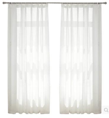 China Pure Classical Elegance Sheer Piece Curtain Sliding Fabric for sale