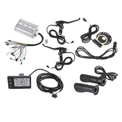 China 36V/48V1500W Electric Motor Controller Kit E-bike Aluminum+Plastic Brushless Controller With Brake Speed ​​Adjust Throttle for sale