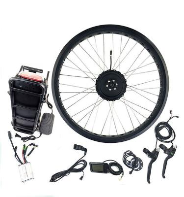 China Electric City Bike 48V 750W Electric Bicycle Motor Kit ebike Accessories ebike Conversion Kit DC Motor with Black Bracket Battery for sale