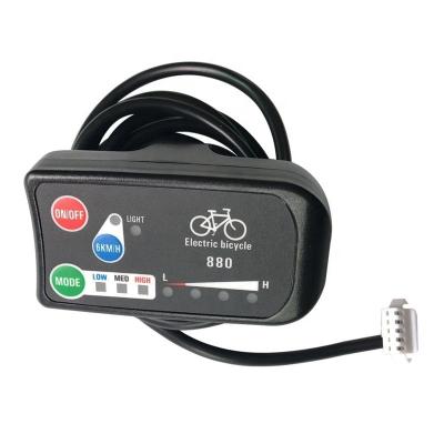 China Cheap Electric City Bike Electric Bicycle Bike Kits Led Display 36V 48V LED880 Control Panel For City Bike Conversion Kit for sale