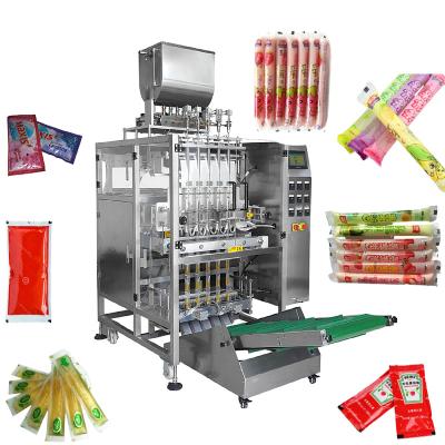 China High Speed ​​Automatic Multi Pop Candy Ice Beverage Lane Filling And Sealing Pad Packaging Machine for sale