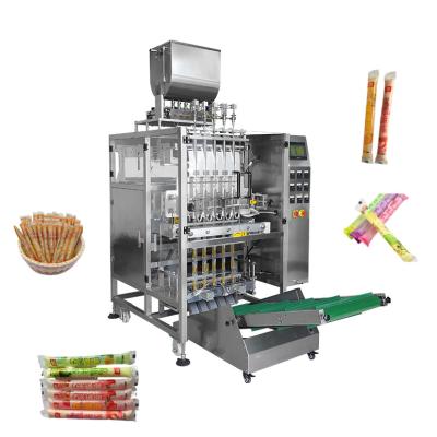 China PLC Control System + English Automatic Multi-way Liquid Pouch Popsicle Interface Packing Popsicle Packing Filling Sealing Machine Price for sale