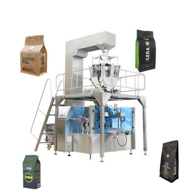 China Food coffee bean doypack packing machine premade package ziplock doy filling machine for sale