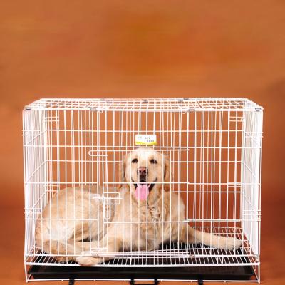 China Large Viable Foldable Pet Cage Metal Pet Cage Foldable Kennel Mesh Dog Cage for sale