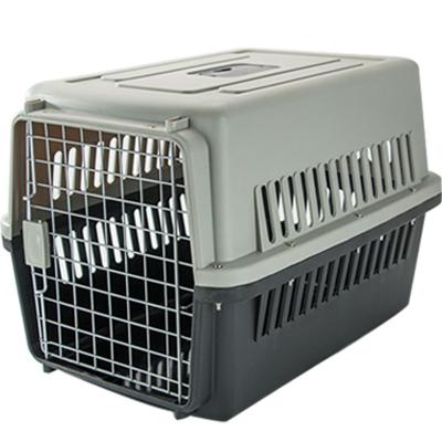 China Hot Selling Portable Stocked Take Out Pet Air Box Dog Shipping Cat Dog Cage Pet Carriers Small and Medium Pet Cages for sale