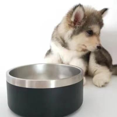 China Custom pet food bowl LOGO Durable stainless steelsupport dog bowl stainless steelSupport Anti overturning dog stainless steel bowl for sale