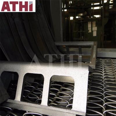 China Aluminum Mesh Belt Type Shot /cement Wheels Metal Wire Tile Sandblasting Cleaning Machine for sale