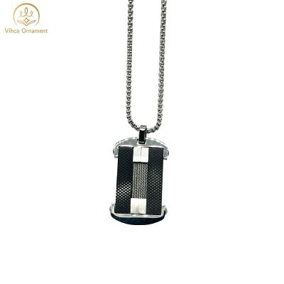 China Link Chain Gold Plated Fashion Elegant Wholesale Custom Style PVD Black Labor Necklace for sale