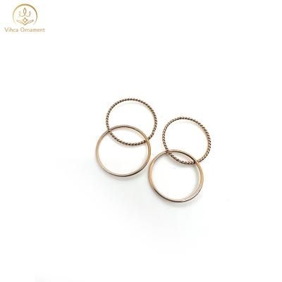 China FASHIONABLE Finger Engagement Overdone Cheap Stylish Stainless Steel Multiple Ring for sale