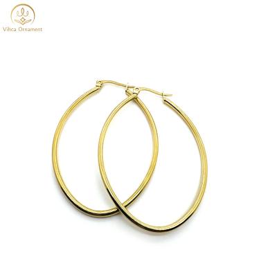 China FASHIONABLE Jewelry 18K Gold Plated Retro Titanium Stainless Steel Olive Design Earring for sale