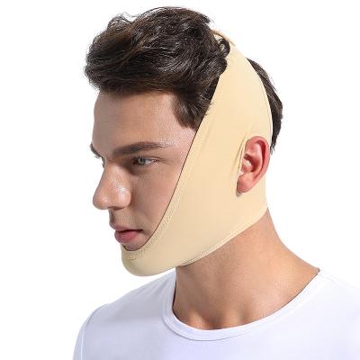 China Eco-Friendly Line Neck And Chin Compression Garment Wrap Post Slimmer Chin Strap Bandage Face Shaper Face Chin V Surgical Slimmer for sale