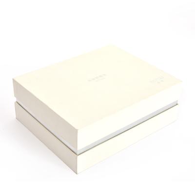 China Wholesale High Quality Recycled Materials 2021 Gift Packaging Box Sky And Earth Cover Gift Box White Case for sale