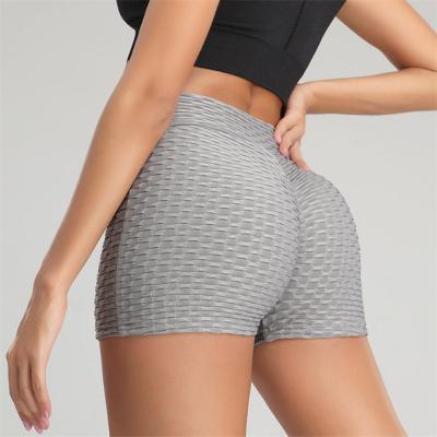 China Spandex/Polyester Big Bubble Butt Workout Butt Lift Yoga Shorts for sale