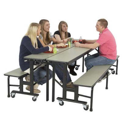 China Modern Foldable Desgin School Bench and Desk Study Tables and Chairs for Students for sale