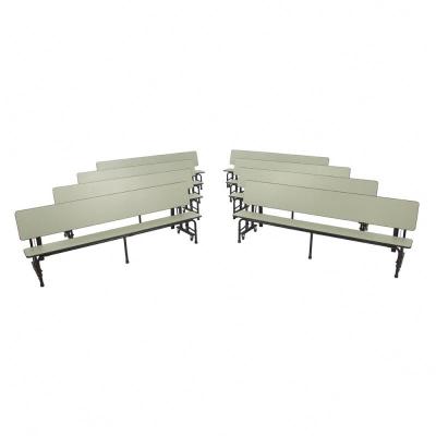 China Modern Desgin Furniture Folding Dining Table And Canteen Tables And Chairs Stainless Steel For Students for sale