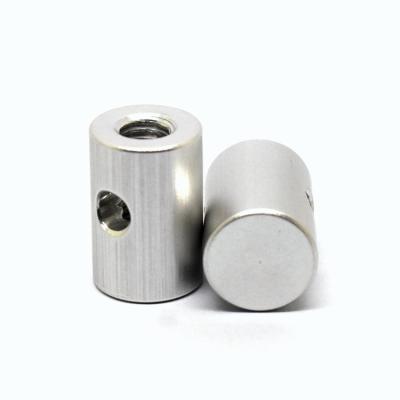 China CNC Aluminum Automatic Lathe Machine Insert Machining Type Small Female Thread CNC Aluminum Parts for sale