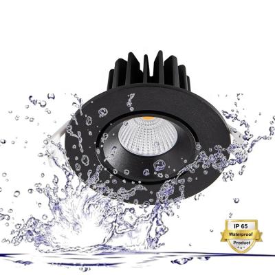 China Original IP 65 frame 6w 7w 12 W 6000k glear dc 12v waterproof black original ip56 ip65 recessed ceiling led spot china spot light for sale