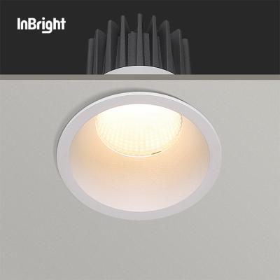 China New modern luxury commercial aluminum hotel mini downlight anti-glare black 5w 10w recessed 18w embedded cob led downlight for sale