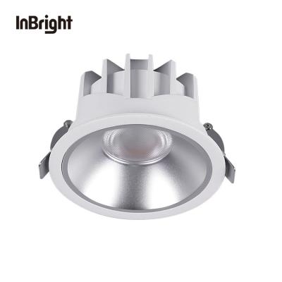 China Waterproof shockproof diecast aluminum 2700k 6000k 10w 18w 30w downlight ceiling anti-glare IP 65 luxury waterproof commercial cob led downlight for sale