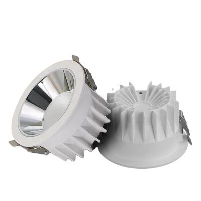 China Modern Dimmable Aluminum Ceiling CE RoHS Certified 10W 20W 30W 40W 50W COB Recessed Led Downlight for sale