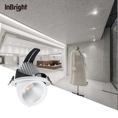 China Modern Wall Washer Ceiling Recessed Adjustable Spotlight 10W 15W 24W 30W 40W 50W COB LED Spotlight Dimmable for sale