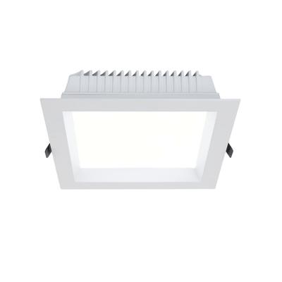 China Contemporary Square Black White IP54 Ceiling Recessed Down Light 12W 20W 25W SMD2835 LED Down Lights Anti-glare Ceiling Lamp for sale