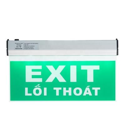 China Hospital Indoor Acrylic Wall Mounted Hanging Double Sides 3W Led Emergency Light Exit Sign for sale