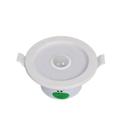 China Hospital Factory Direct Sale Sensor Recessed Mounted Rechargeable Led Emergency Downlight for sale