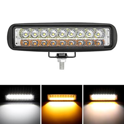 China 4D 54W LED Light Bar High Power Super Brightness Offroad LED Spot Light Working Light Waterproof Auto Strip Lamp 12V 24V 37*150*40mm for sale