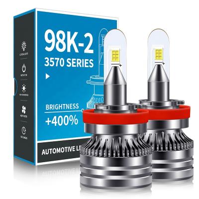 China best csp Factory-direct led headlight bulbs 98K 9005 9006 9012 led headlight car H1 H3 H4 H7 H11 led car light for sale