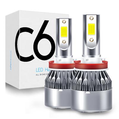 China C6 led headlight car headlight canbus led light car 880 9004 9005 9006 9007 9012 H1 H3 head lamp H7 H13 bulbs C6 led headlight car for sale