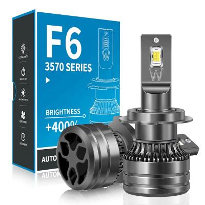 China Excellent heat dissipation led headlights F6 car light led 3570 csp chip led canbus h7 led light car H11 led headlight for sale