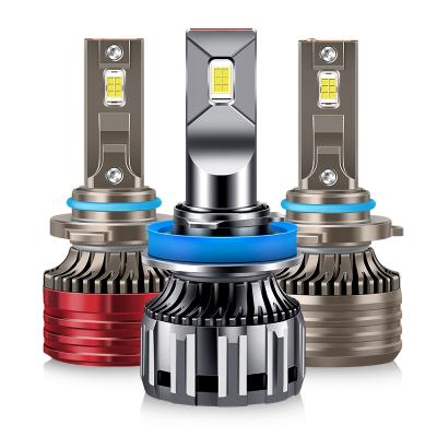 China Size Power k17 k11 k12 H1 H3 H4 H7 H11 9005 size led car headlight car bulb 8000LM 9006 by 9012 led bulb 7.2*3.4*1.3 for sale