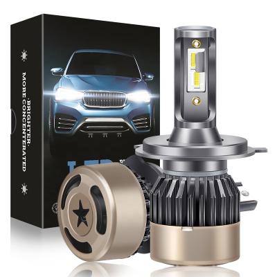 China 2pcs Car S8 Aluminum Headlight Led Lamp H4 Chip Headlights 70w 8000lm 1860 6000k Light Led Light Car for sale