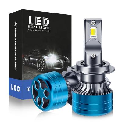 China Super bright small size h7 high shine car K6 headlights tricolor led headlight led headlight bulb for sale