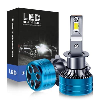 China Waterproof best quality cheap car led light canbus K6 h1 headlight 3570 csp chip lighting tricolor led light car for sale