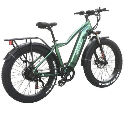 China New style good quality steel electric mountain bike 26 inch motor electric bicycle fat tire for all road riding for sale